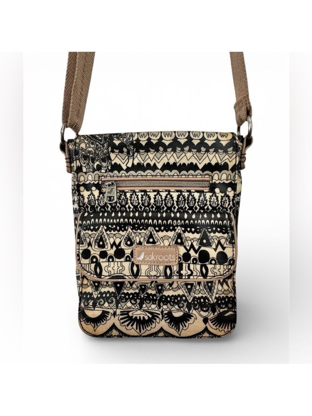 Sakroots Boho Print Crossbody Bag Adjustable Strap